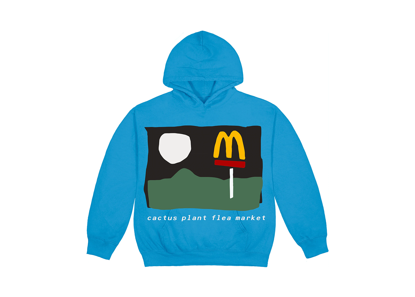 Cactus Plant Flea Market x McDonald's 24/7 Hoodie Blue Moon