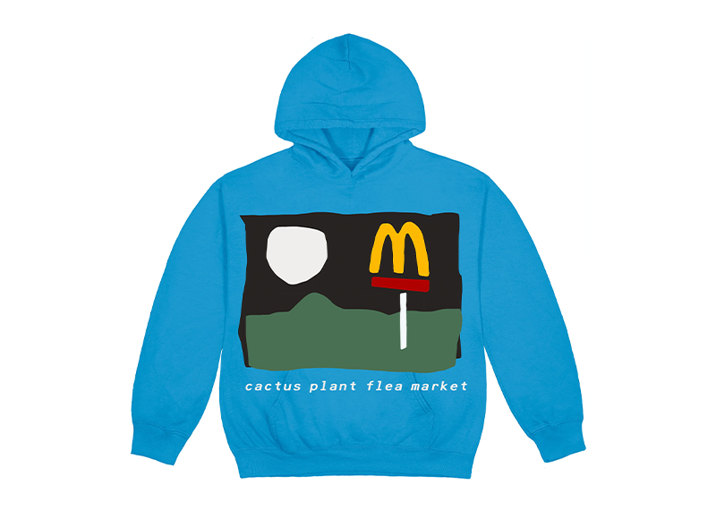 Cactus Plant Flea Market x McDonald's 24/7 Hoodie Blue Moon