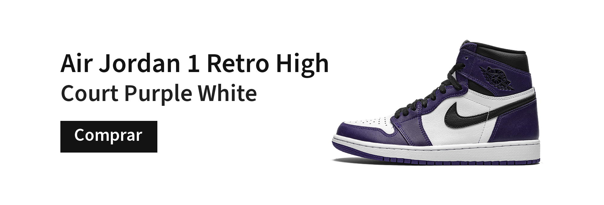 Zapatilla Jordan 1 Retro High Court Purple White