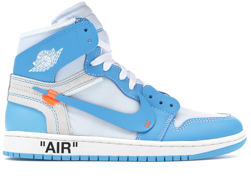 Zapatilla Jordan 1 Retro High Off-White University Blue