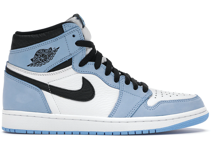 Zapatilla Jordan 1 Retro High White University Blue Black