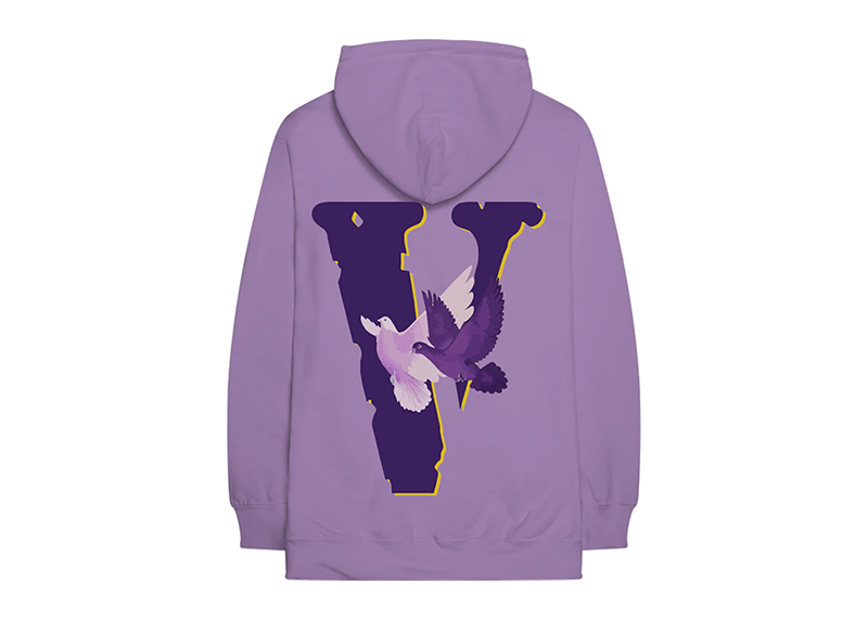 Nav x Vlone Doves Hoodie Purple