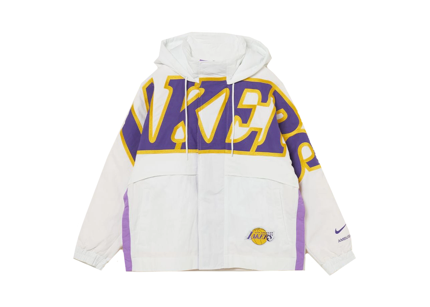 Nike x Ambush NBA Collection Lakers Jacket White/Purple/Gold