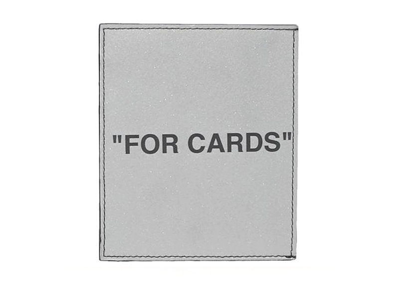 Tarjetero OFF-WHITE Card Holder For Cards (5 Card Slot) Silver