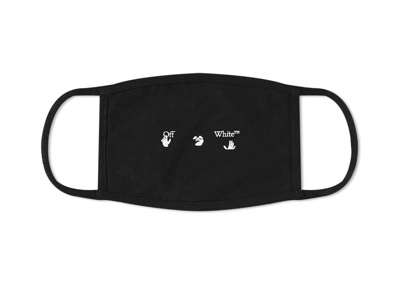 OFF-WHITE New Logo Face Mask Black/White