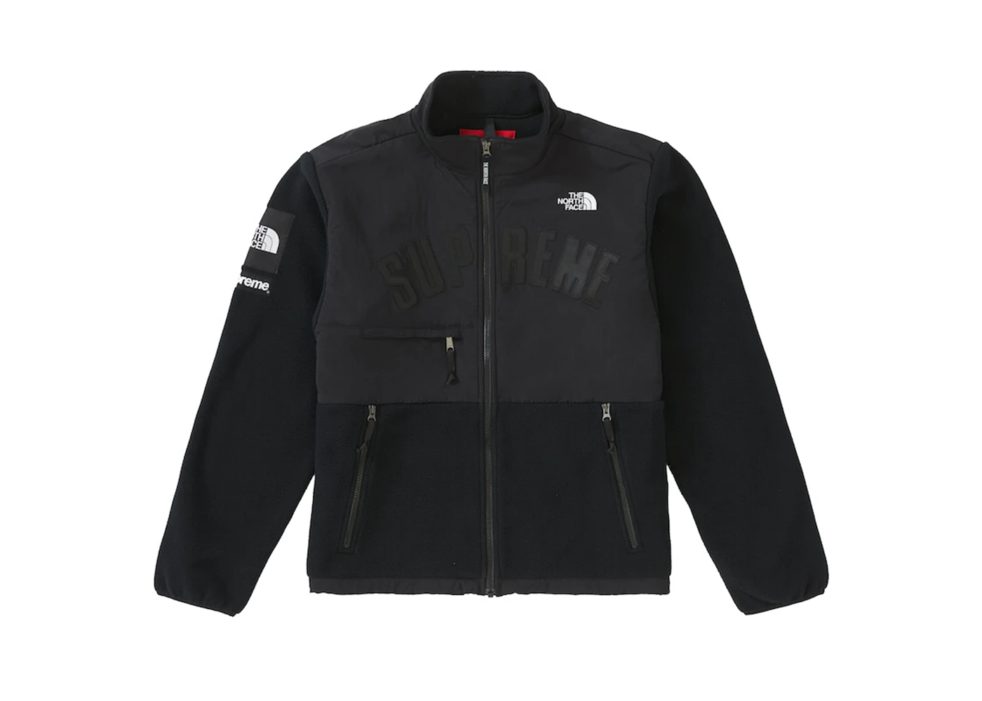 Supreme The North Face Arc Logo Denali Fleece Jacket Black