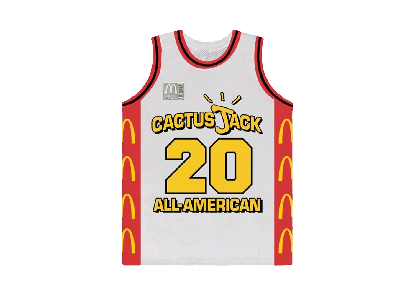 Travis Scott x McDonald's Cactus Jack All American Jersey White