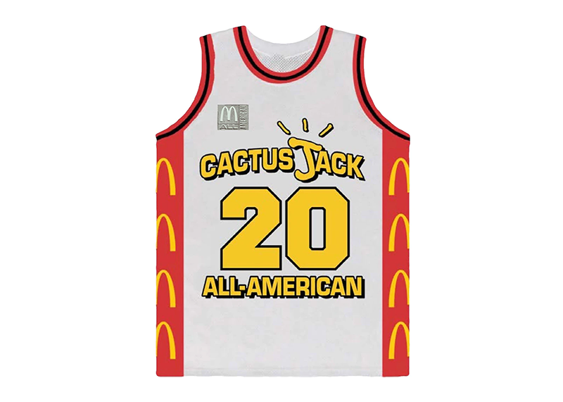 Travis Scott x McDonald's Cactus Jack All American Jersey White